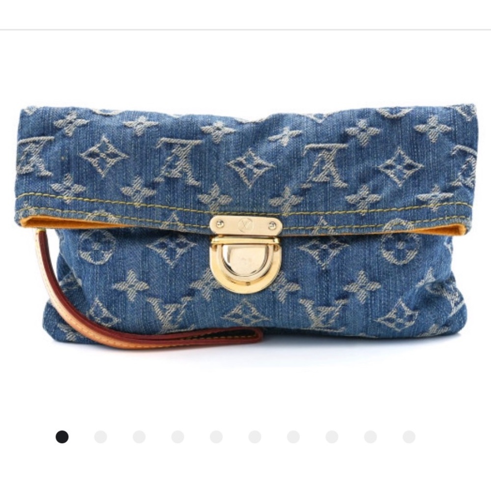 Louis Vuitton Monogram Denim pochette plat - Picture 6 of 6
